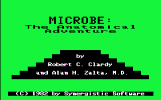 The Microbe Anatomical Adventure Title Screen